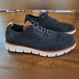 NIB Breeze Men's Ultra Comfortable Black and Brown Knit Shoes - Size EU43 US 10